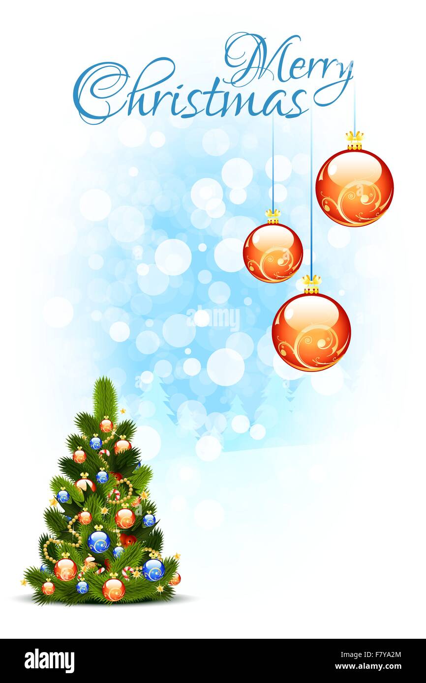 Joyeux Noël Carte de souhaits Illustration de Vecteur
