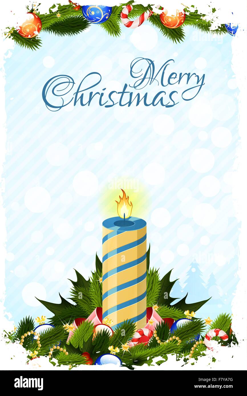 Carte de Noël avec décors Grungy Illustration de Vecteur