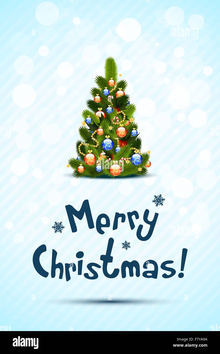 Joyeux Noël Carte de souhaits Illustration de Vecteur
