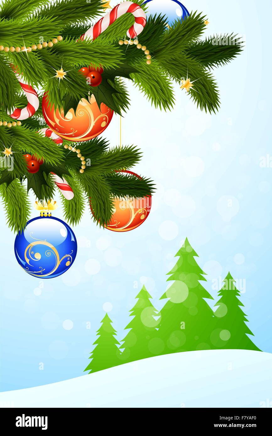 Carte de Vœux de Noël Illustration de Vecteur