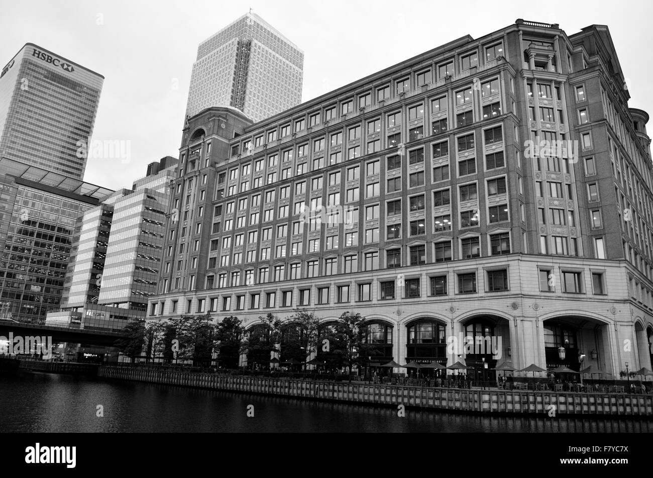 Une autre journée de Canary Wharf, l'un des deux centre financier de Londres Banque D'Images