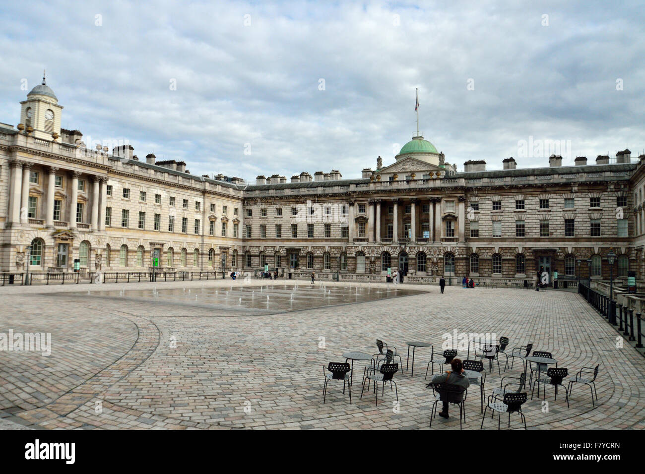 Journée paisible à Somerset House Banque D'Images