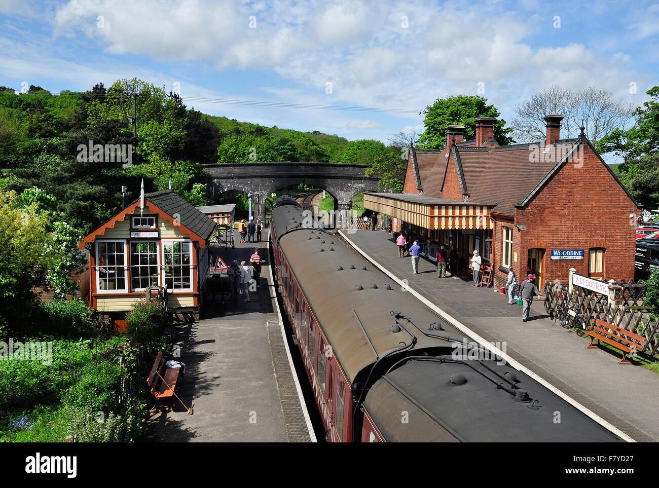 Gare du train à vapeur historique North Norfolk Pavot ferroviaire Ligne, Sheringham, Norfolk, Royaume-Uni Banque D'Images