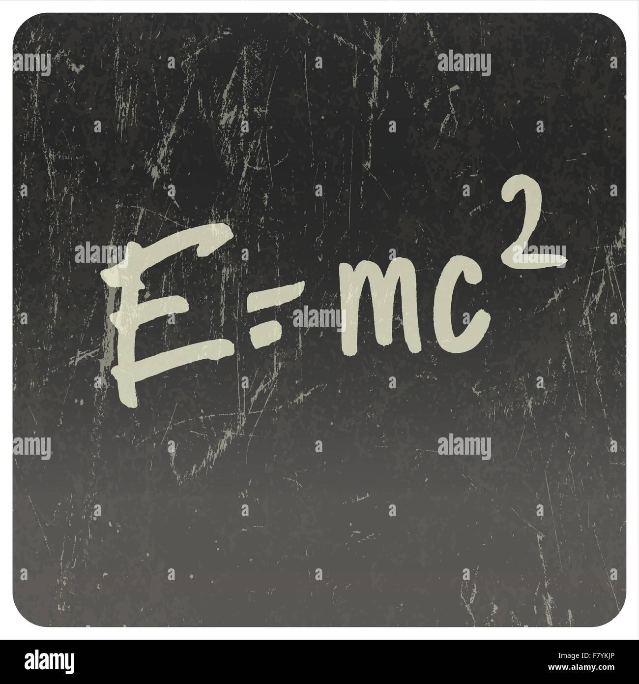 E =mc2. Théorie de la relativité, écrits sur tableau noir. Vector Illustration de Vecteur
