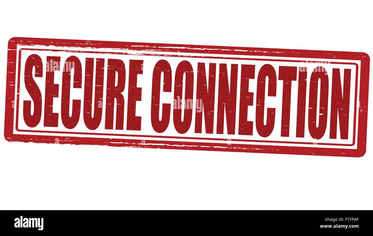 Connexion sécurisée Illustration de Vecteur