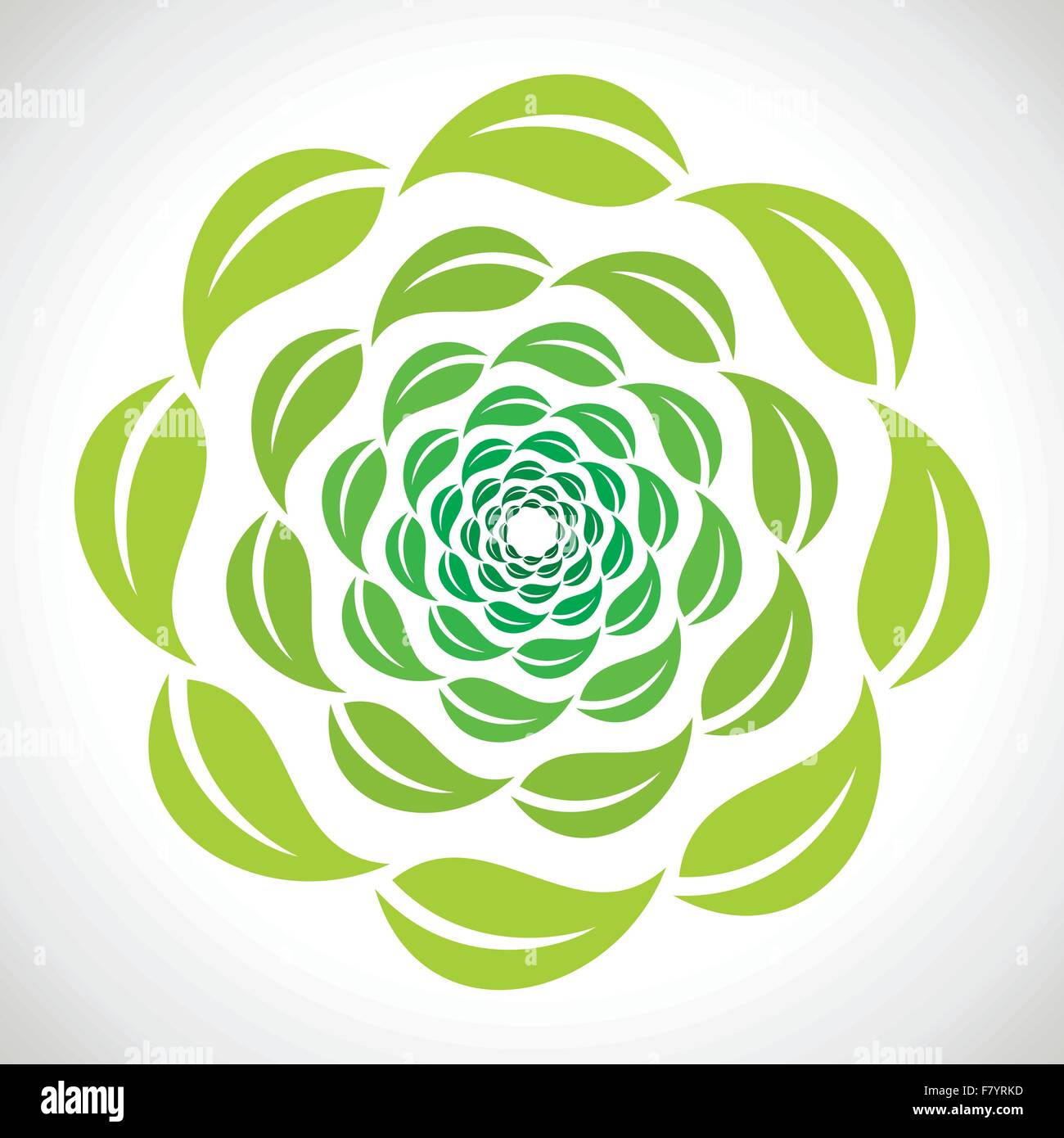 icône de la feuille verte Illustration de Vecteur