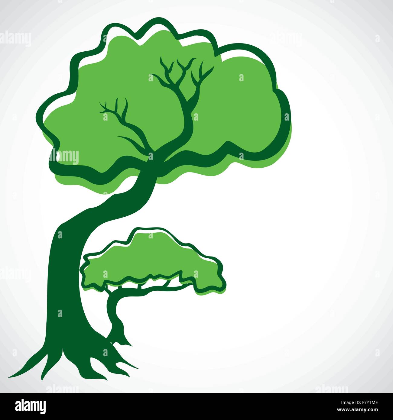 arbre vert Illustration de Vecteur