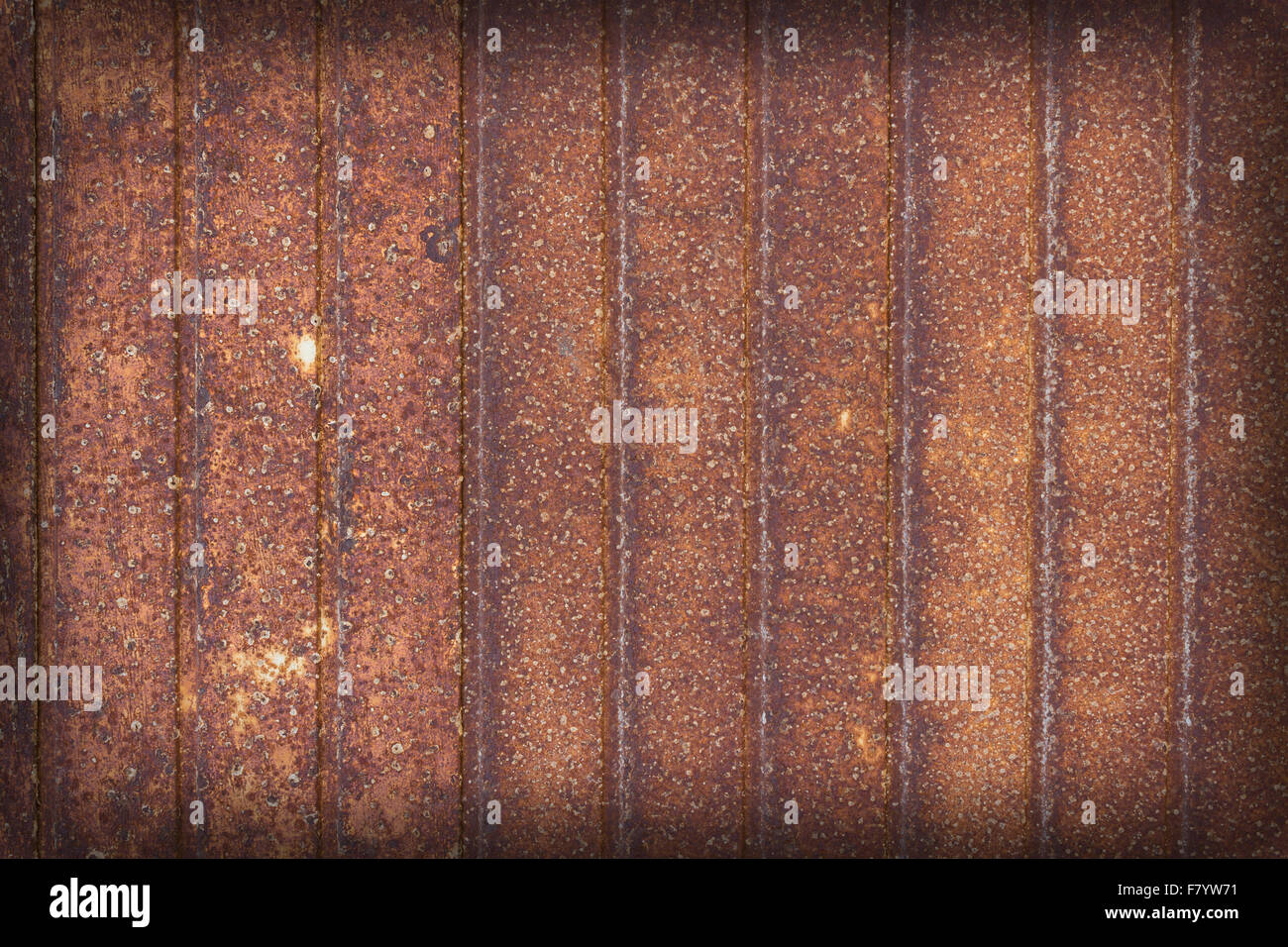 De métal rouillé - Rusty background - vieille porte de garage Banque D'Images