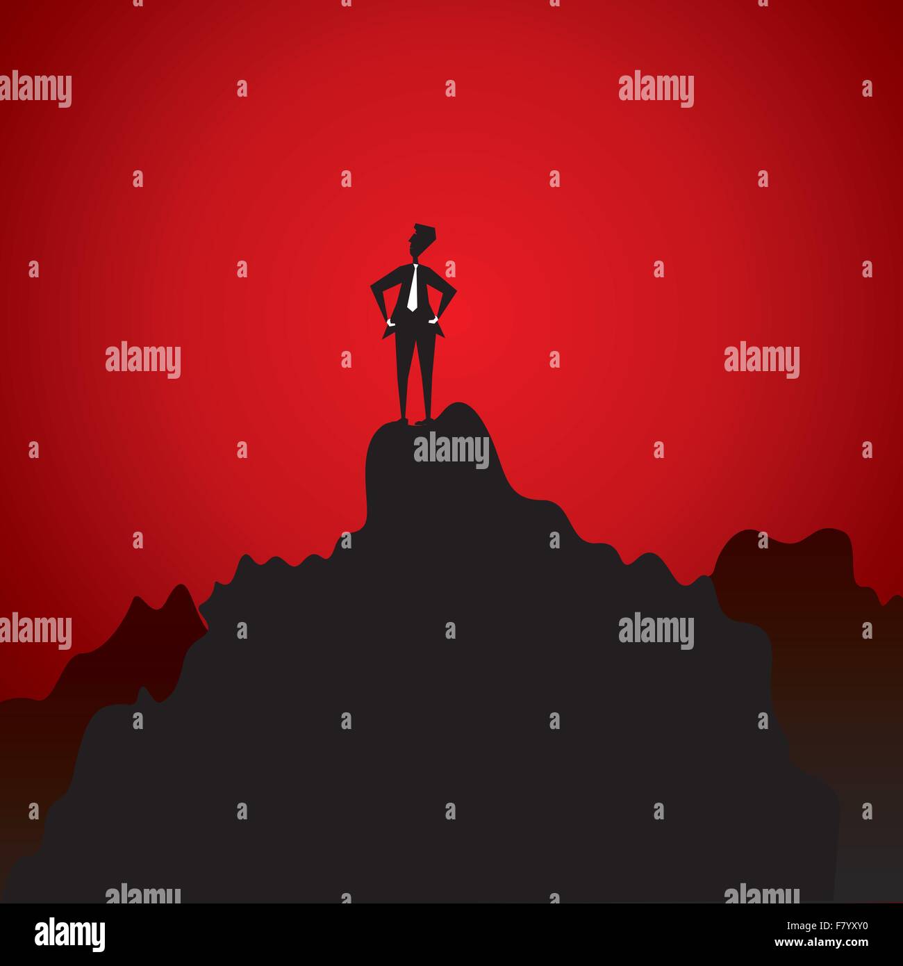 Des entrepreneurs ayant réussi sur top stock vector Illustration de Vecteur