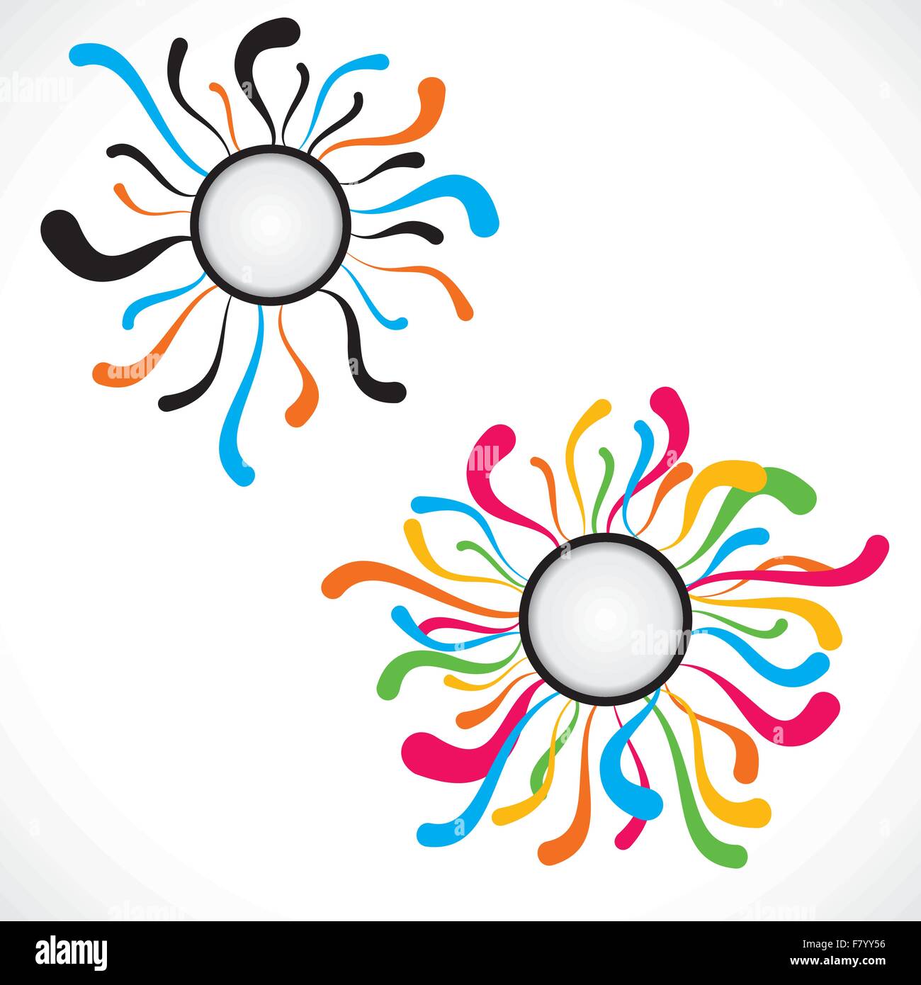 La couleur de fond de la peinture abstraite Illustration de Vecteur