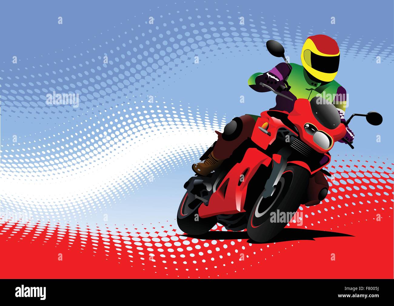 Arrière-plan de la moto moto avec image. Cheval de fer. Vect Image  Vectorielle Stock - Alamy