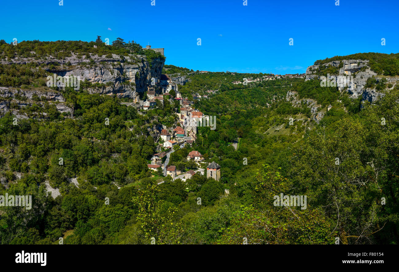 Rocamadour, Lot, Midi-Pyrénées, France Banque D'Images