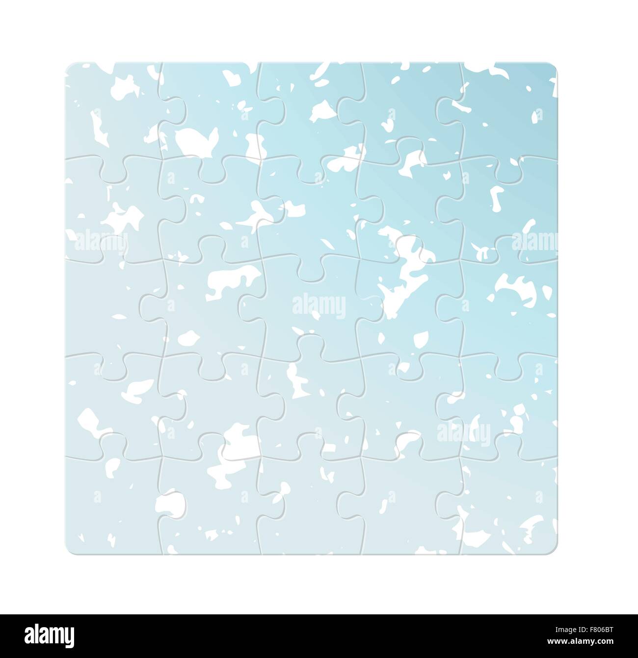 Champs puzzle bleu Illustration de Vecteur
