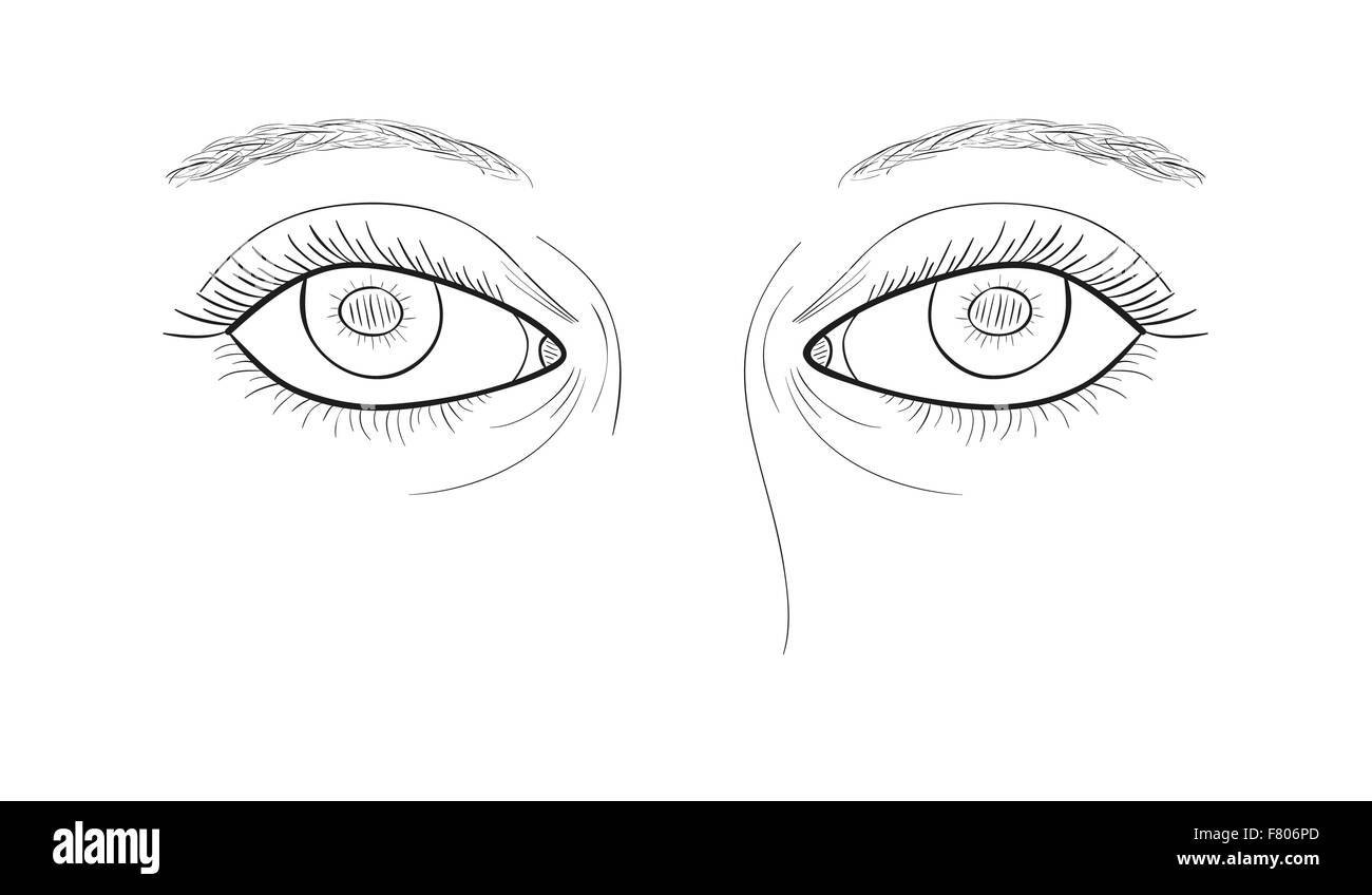 yeux de femme Illustration de Vecteur