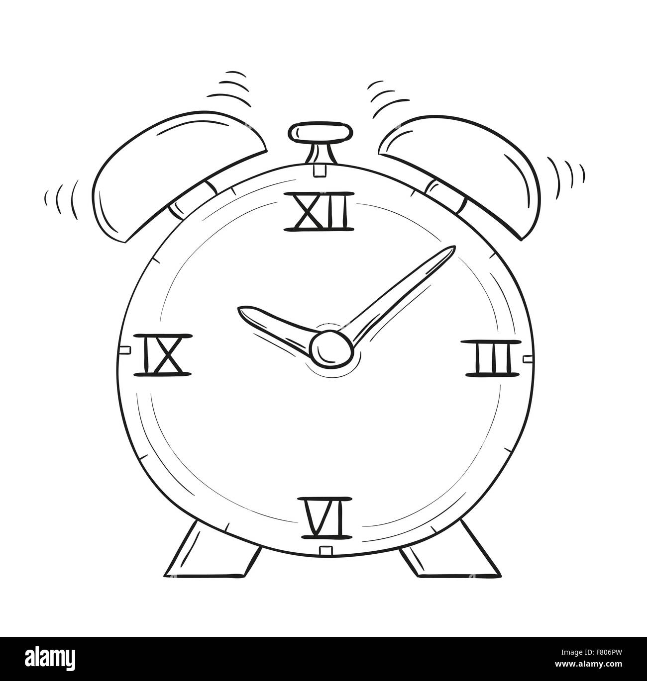 radio-réveil Illustration de Vecteur