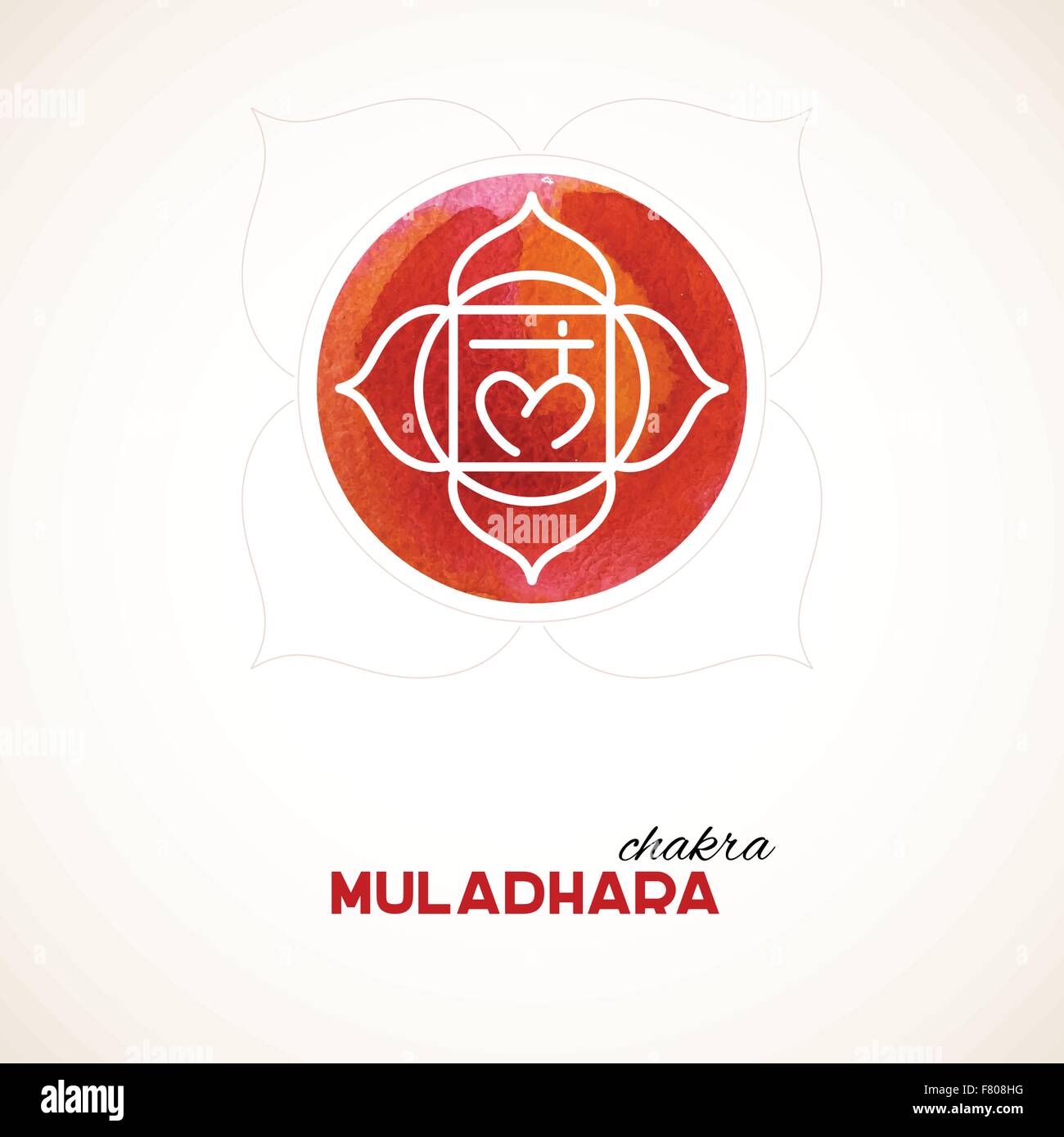 Chakra couleur design aquarelle Illustration de Vecteur