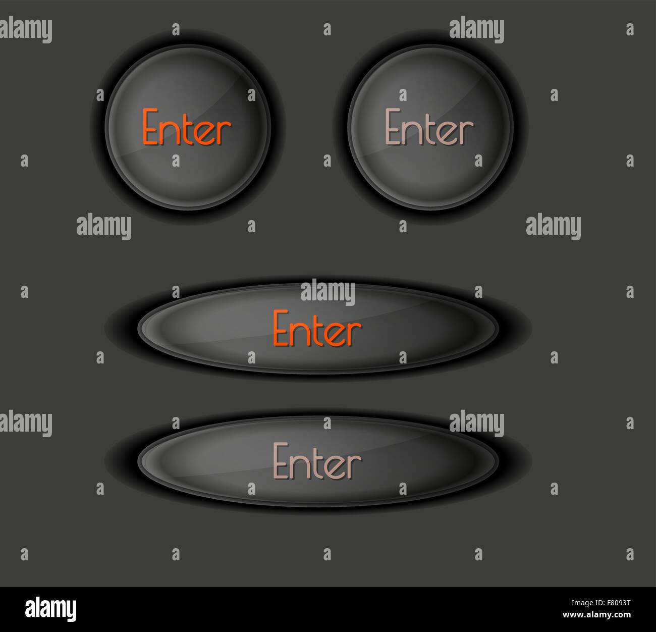 la touche ENTER Illustration de Vecteur