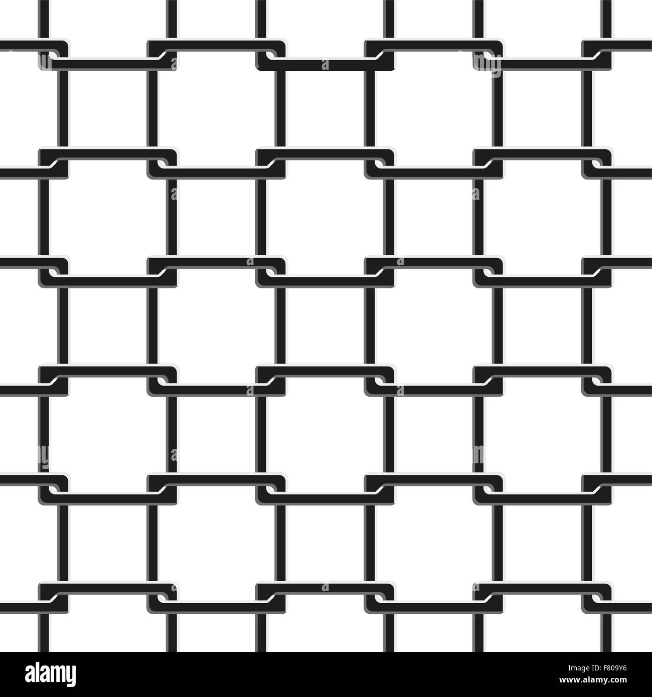 Motif de clôture chaîne transparente Illustration de Vecteur