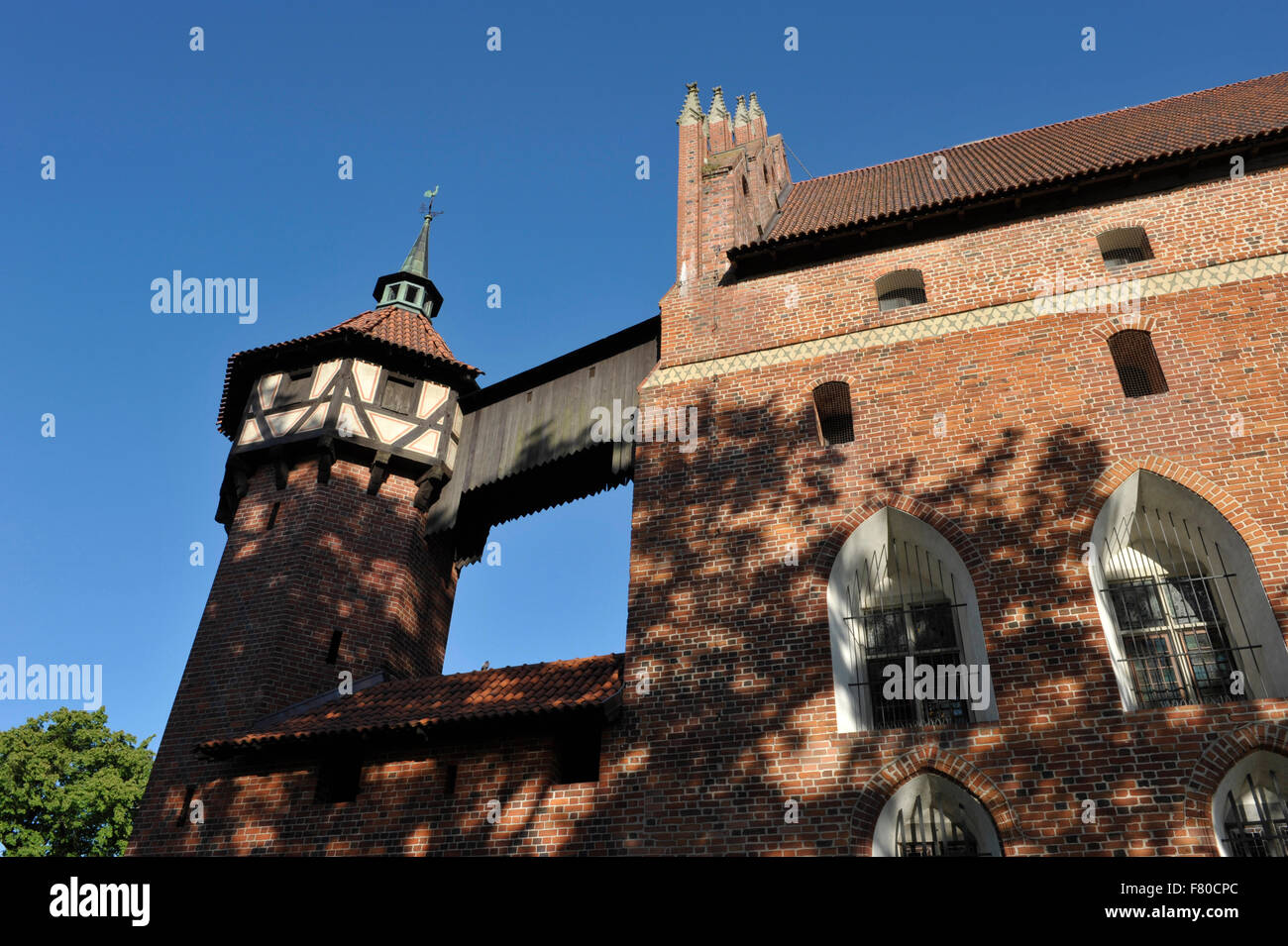 Firmarie de gable, château de Malbork, Malbork, occidentale, Pologne Banque D'Images Firmarie de gable, château de Malbork, Malbork, occidentale, Pologne Banque D'Images
