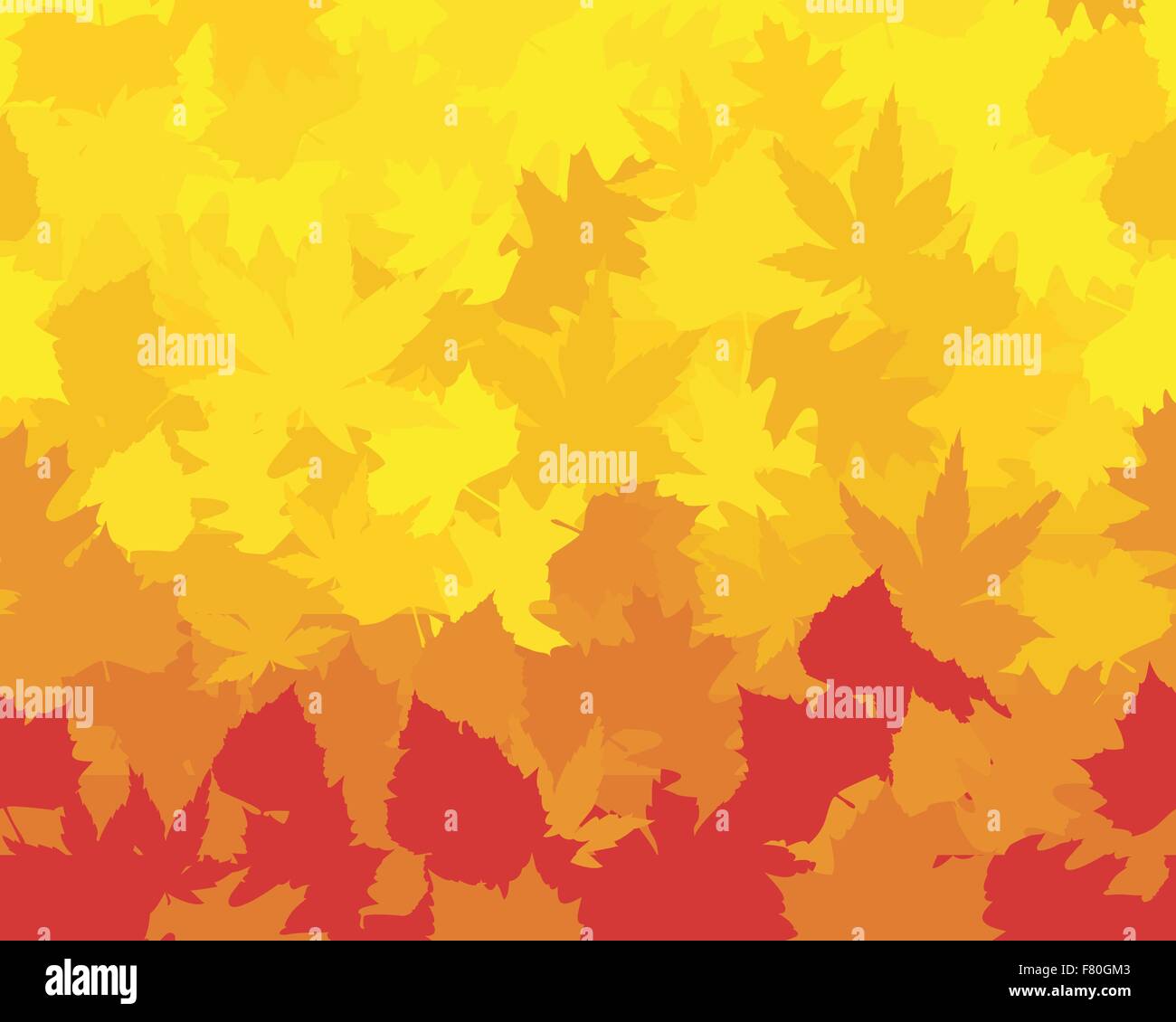 Les feuilles d'automne aux couleurs vives, vector wallpaper Illustration de Vecteur