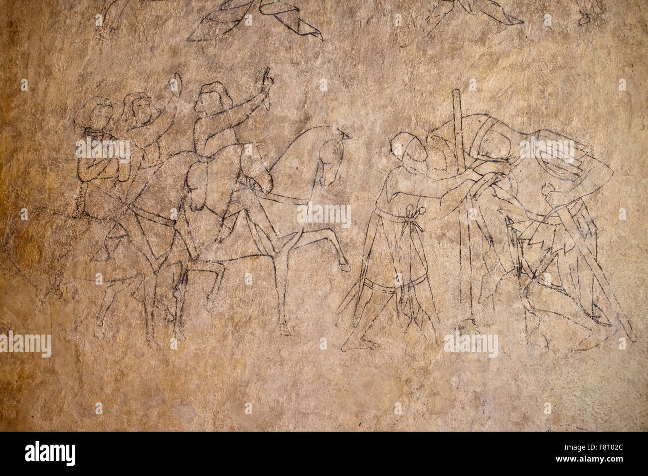 La Pologne, Siedlecin, Tour Ducal - Chevalier de la tour, légende de Lancelot du Lac, chevalier de guérison de Urry Hongre, moi non fini Banque D'Images