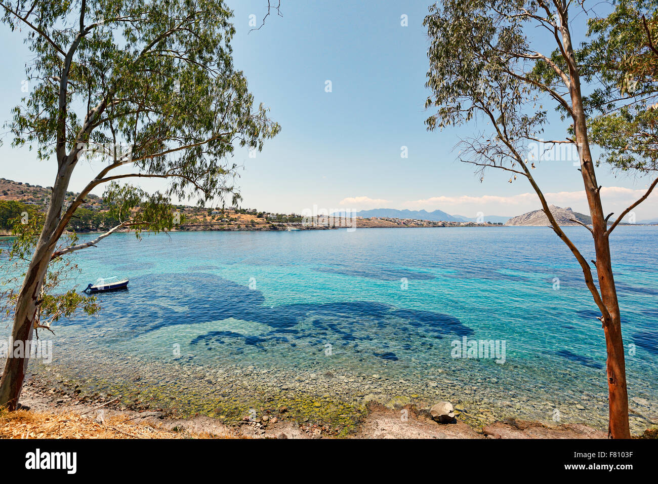 Aeginitissa dans Aegina island, Grèce Banque D'Images