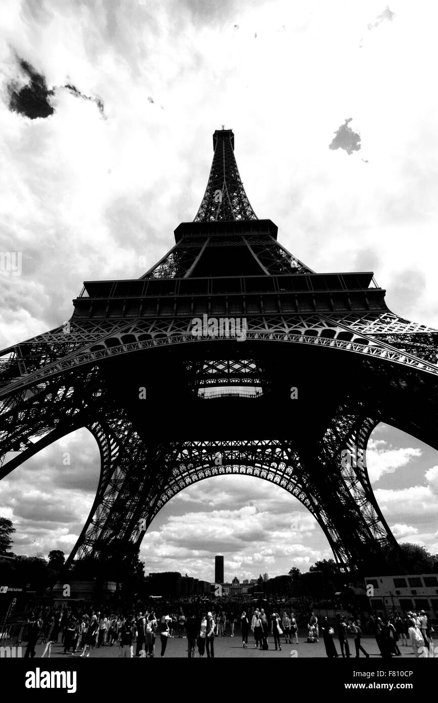 La Tour Eiffel, Paris Banque D'Images