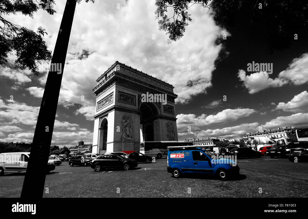 Arc de Triomphe, Paris Banque D'Images