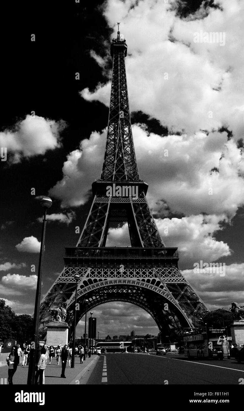 La Tour Eiffel, Paris Banque D'Images