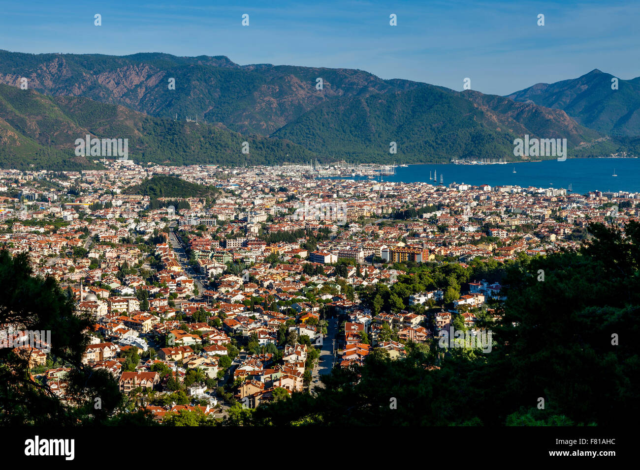 Portrait de la ville de Marmaris, Province de Mugla, Turquie Banque D'Images