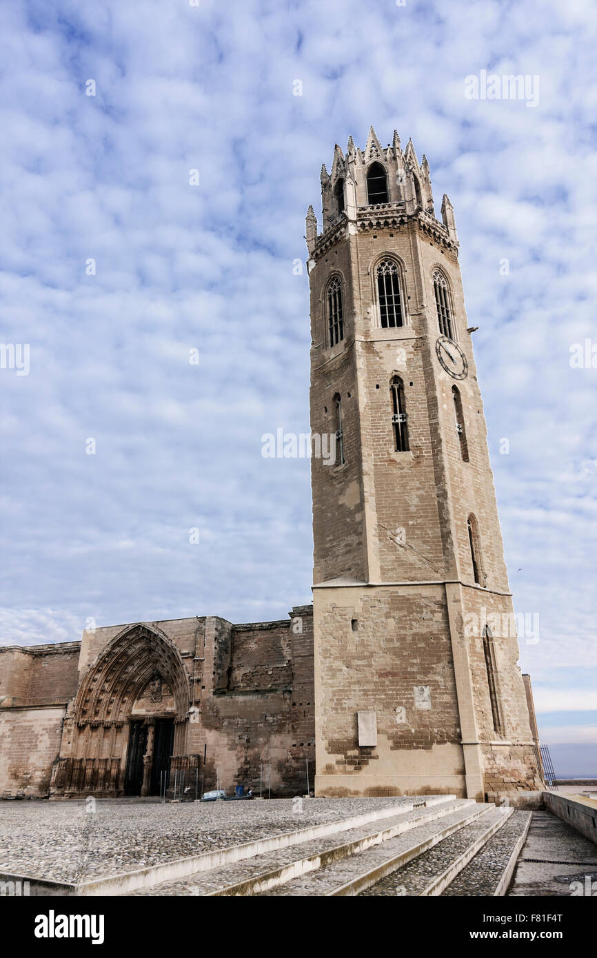 La Seu Vella, Lleida. Banque D'Images
