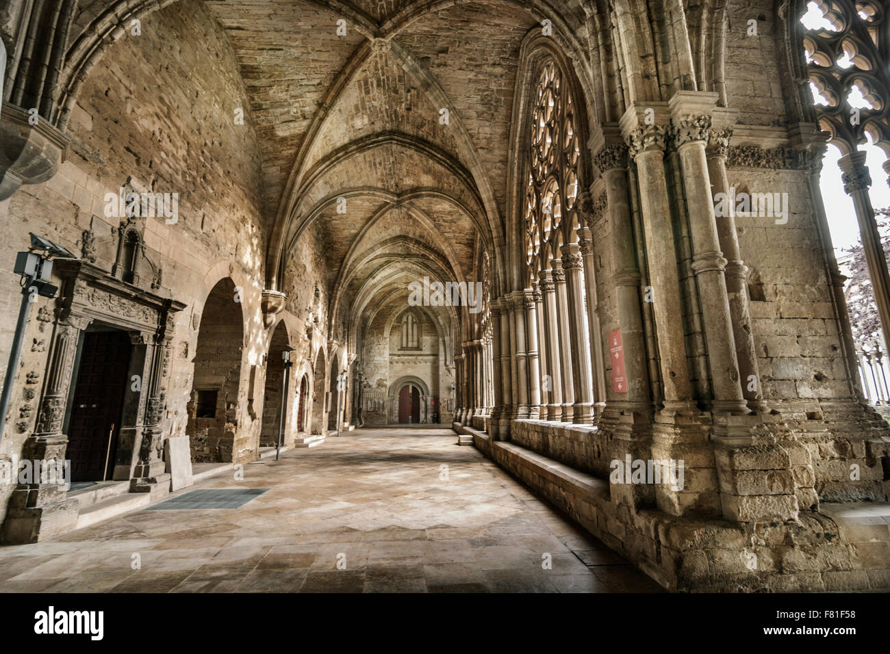 La Seu Vella, Lleida. Banque D'Images