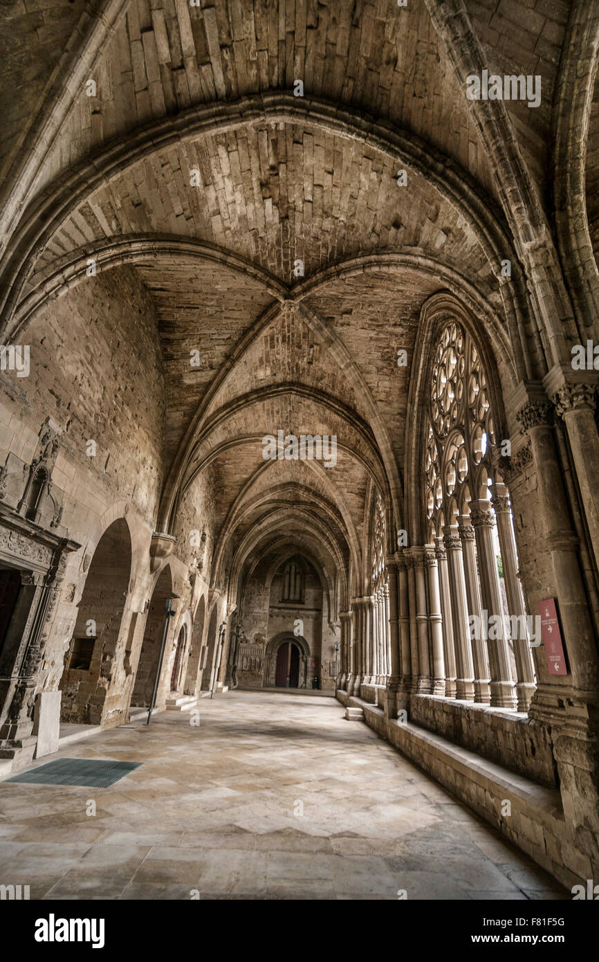 La Seu Vella, Lleida. Banque D'Images