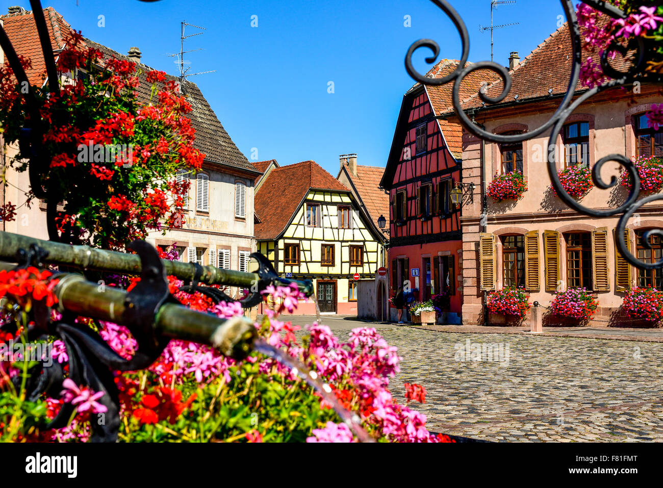 Bergheim, Alsace, France Banque D'Images Bergheim, Alsace, France Banque D'Images