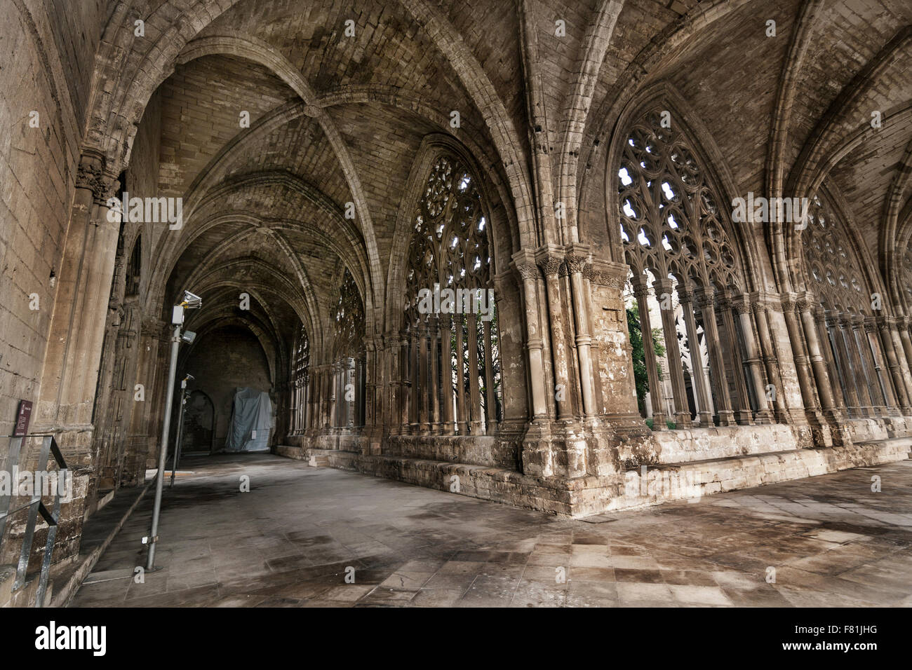 La Seu Vella, Lleida. Cloître. Banque D'Images