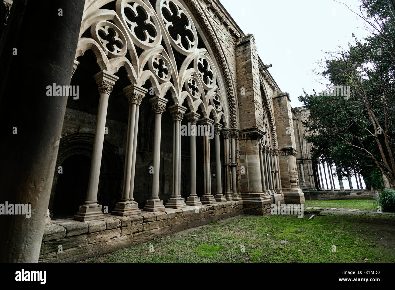 La Seu Vella, Lleida. Cloître. Banque D'Images