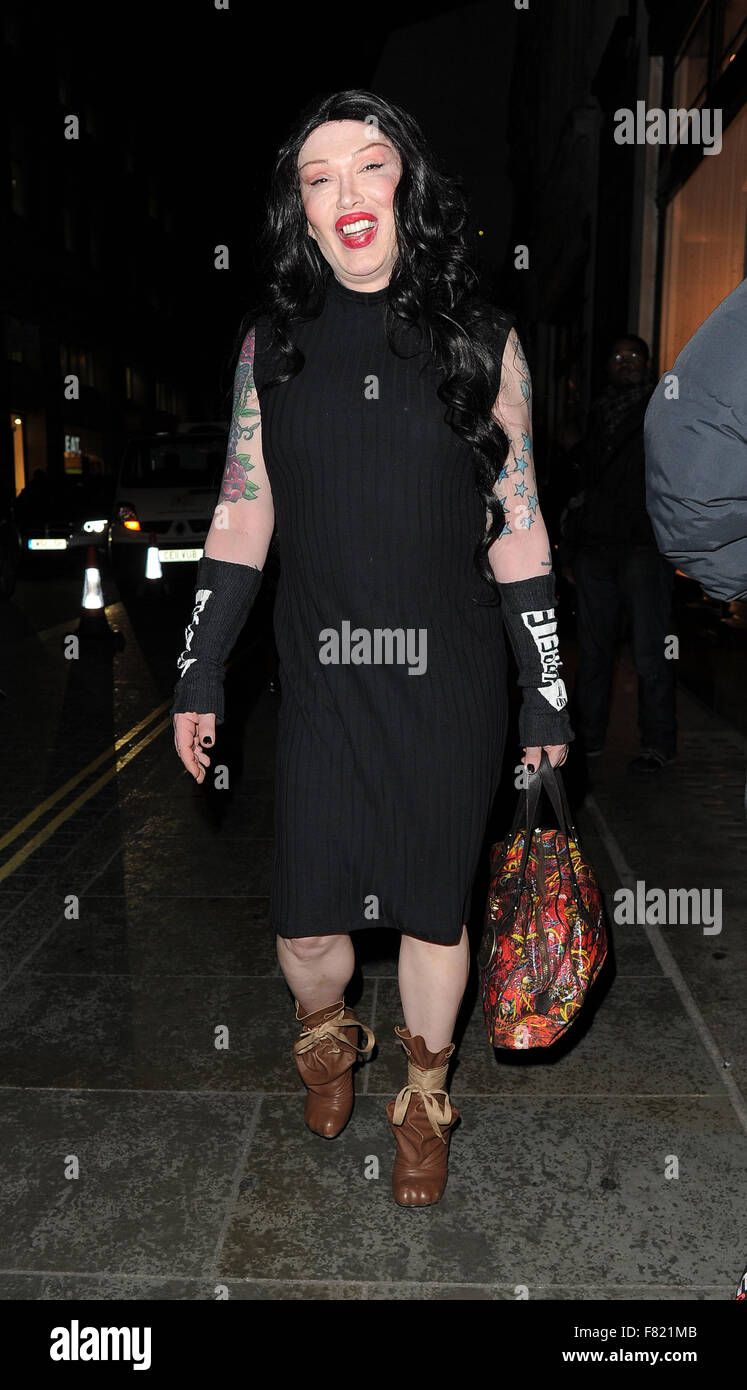 Les célébrités assister au Festival du Film de Burberry - VIP Premiere. Londres. UK comprend : Pete Burns Où : London, Royaume-Uni Quand : 03 Nov 2015 Banque D'Images