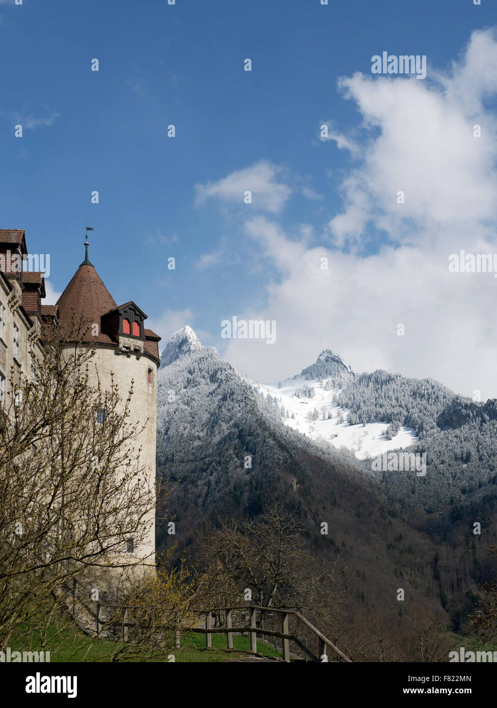 Chateau de Gruyère, Suisse Banque D'Images