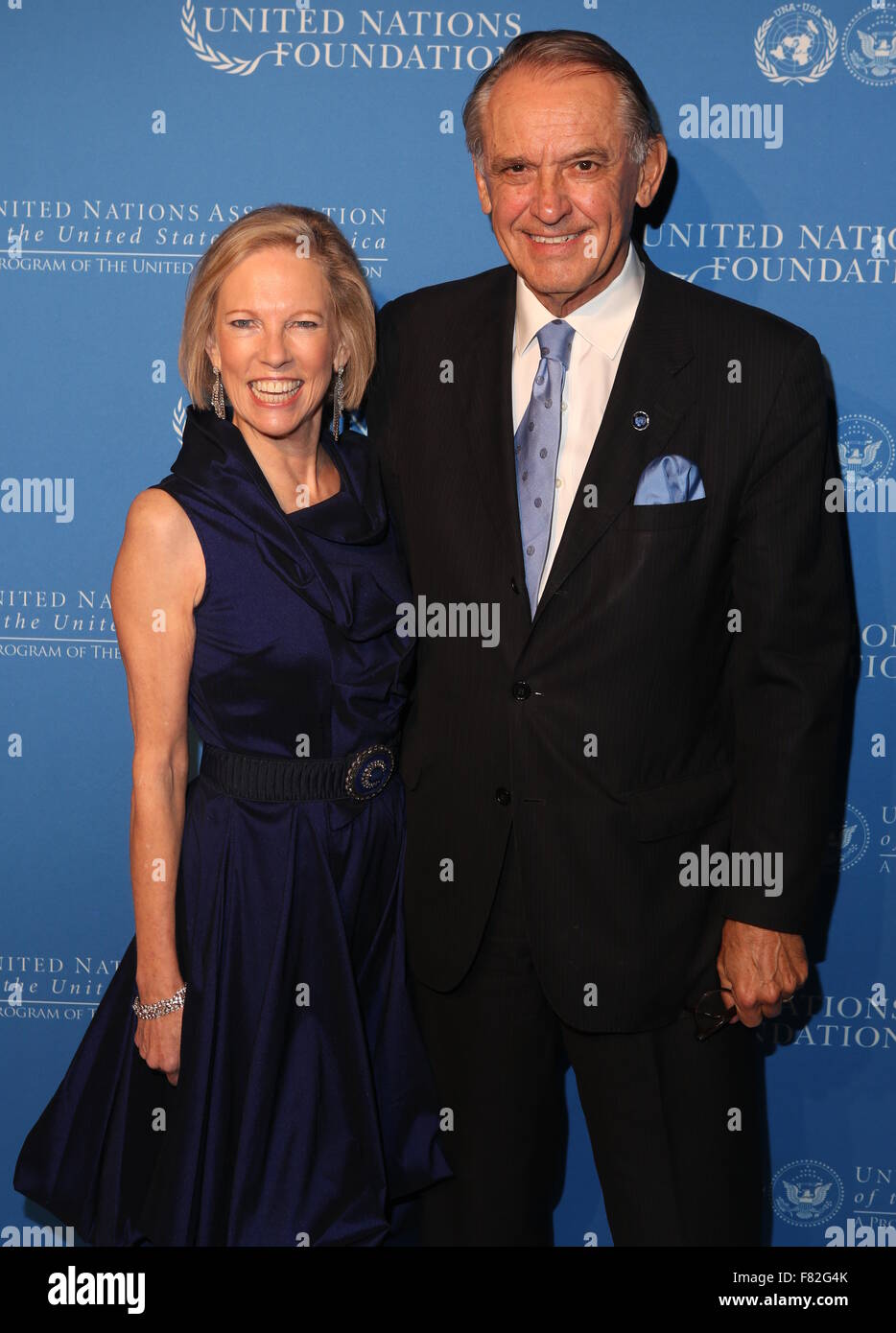 Global Leadership Awards au Gotham Hall - Arrivées avec : Kathy Calvin, Jan Eliasson Où : New York, New York, United States Quand : 03 Nov 2015 Banque D'Images