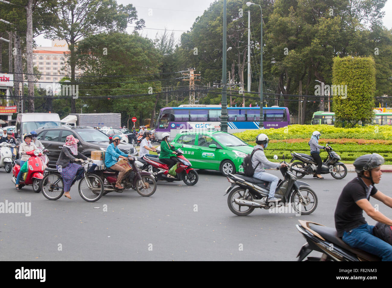 Centre ville de Ho Chi Minh au Vietnam Banque D'Images