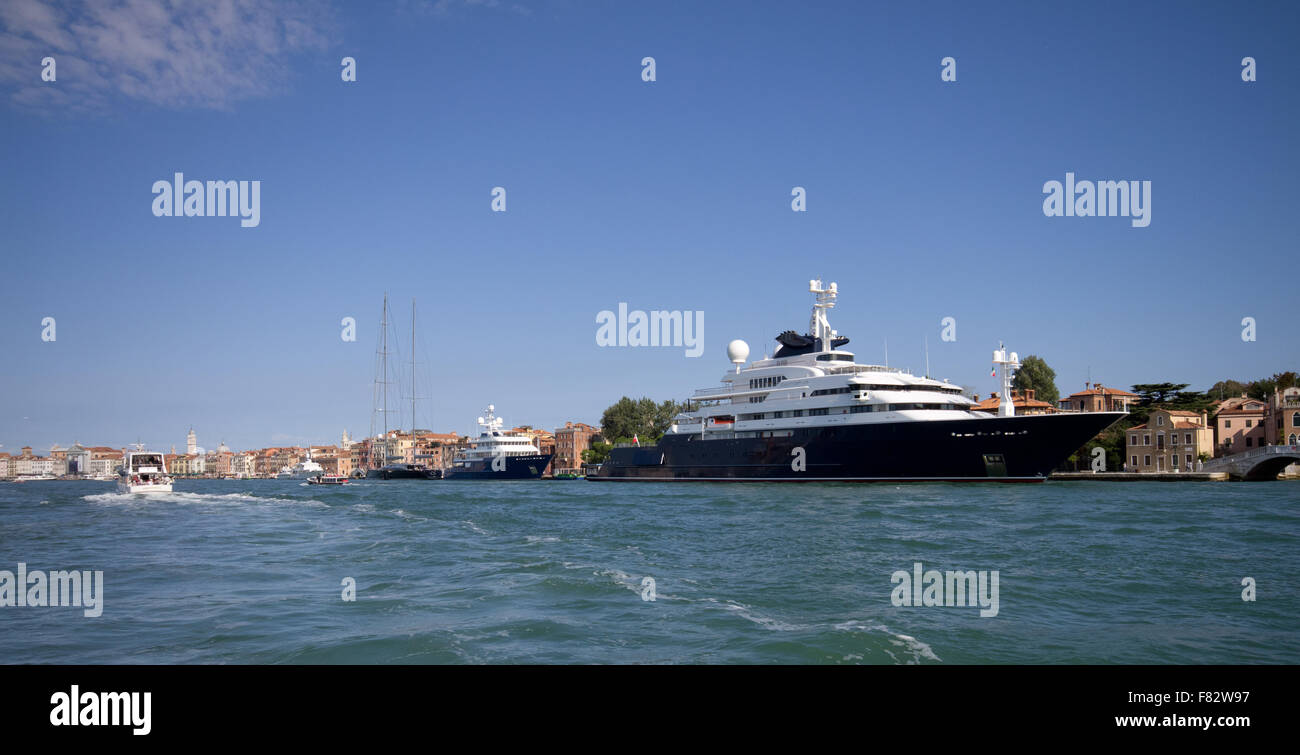 Poulpe Super Yacht à Venise Banque D'Images