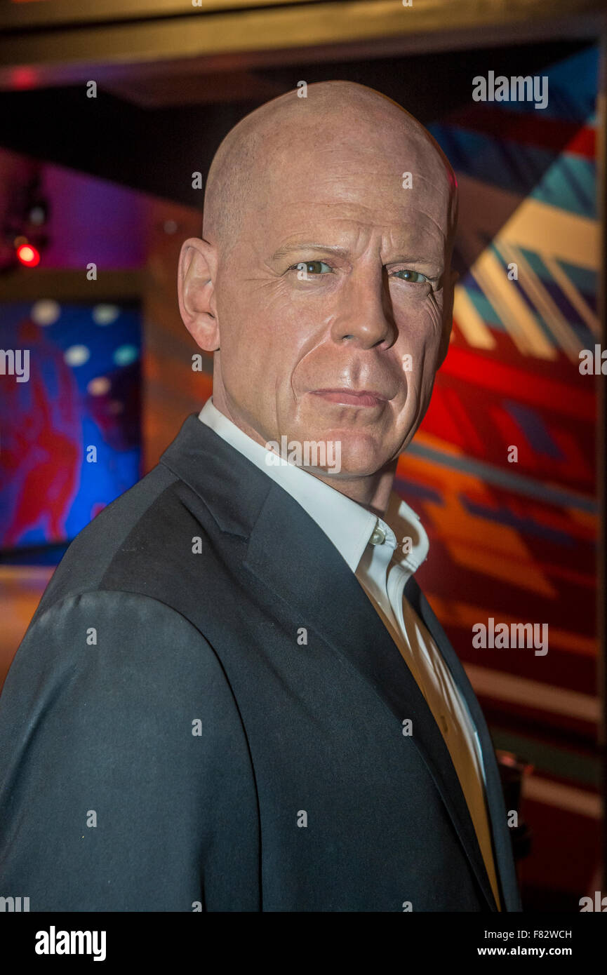 Un Bruce Willis de cire Madame Tussauds au Museum à Las Vegas Banque D'Images