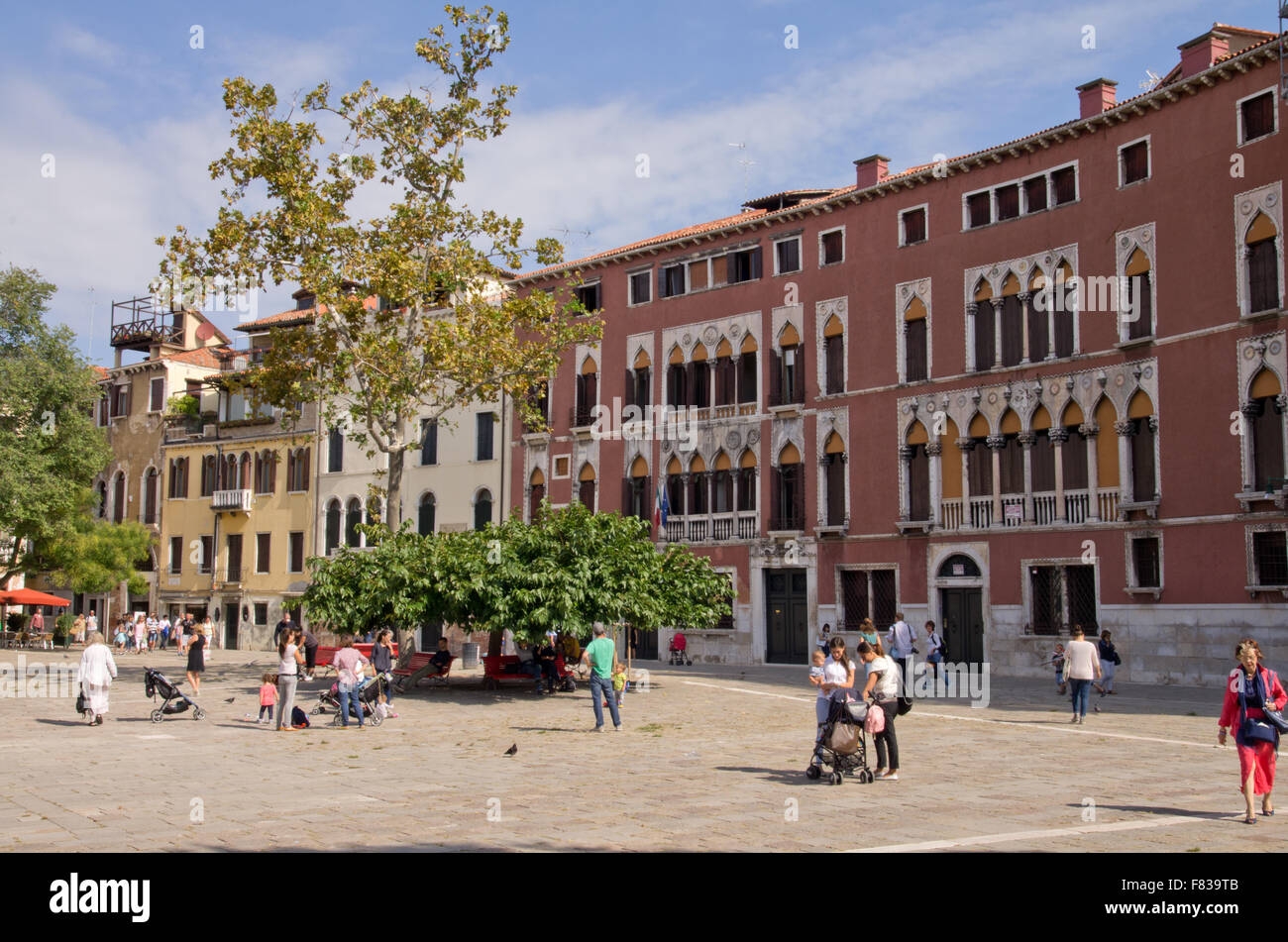 Campo San Polo Venise Banque D'Images