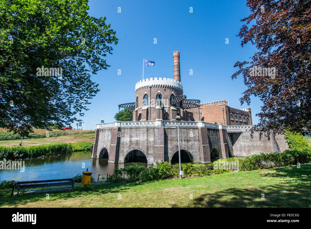La station de pompage à vapeur Cruquius l'un des plus anciens monuments dans le monde industriel utilisé pour le drainage de terres de Haarlemmermeer Banque D'Images