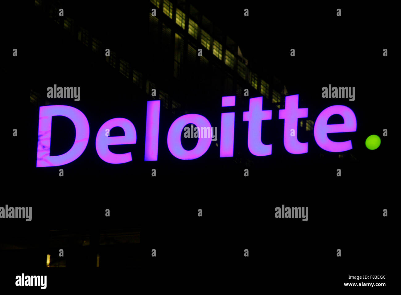 Markenname : 'DDeloitte", Berlin. Banque D'Images