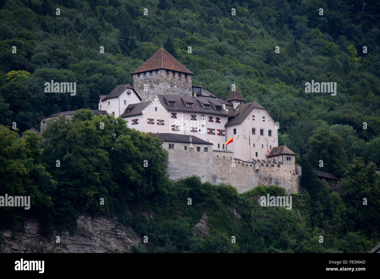 Die Burg Liechtenstein, Vaduz, Liechtenstein. Banque D'Images