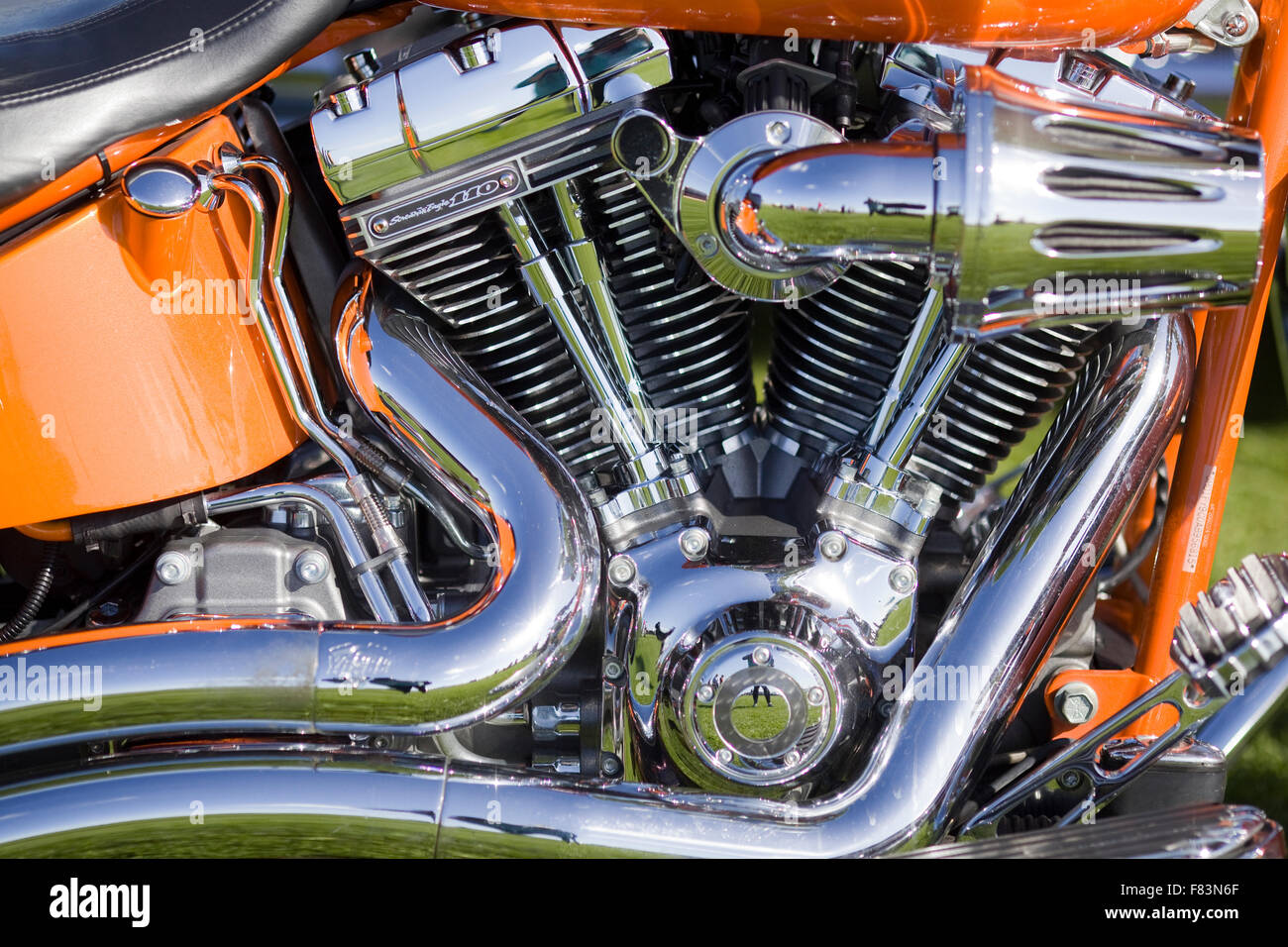 Customised harley davidson motorcycle Banque de photographies et d ...