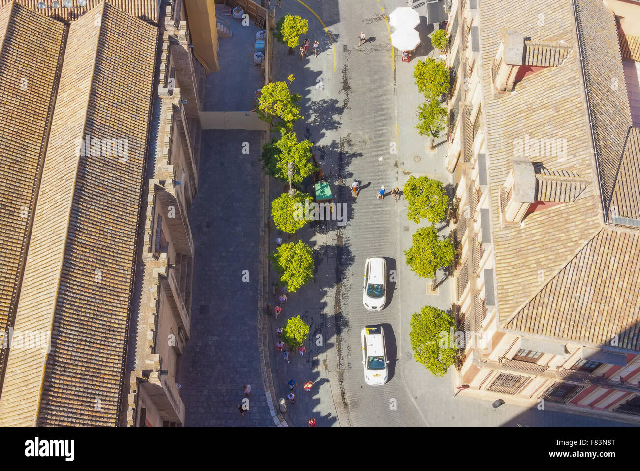 Vue aérienne de la ville de Séville, Espagne Banque D'Images