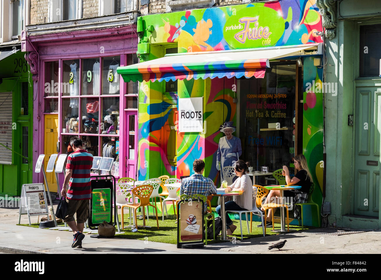 Portobello road, Notting Hill, Londres, Angleterre, Royaume-Uni Banque D'Images