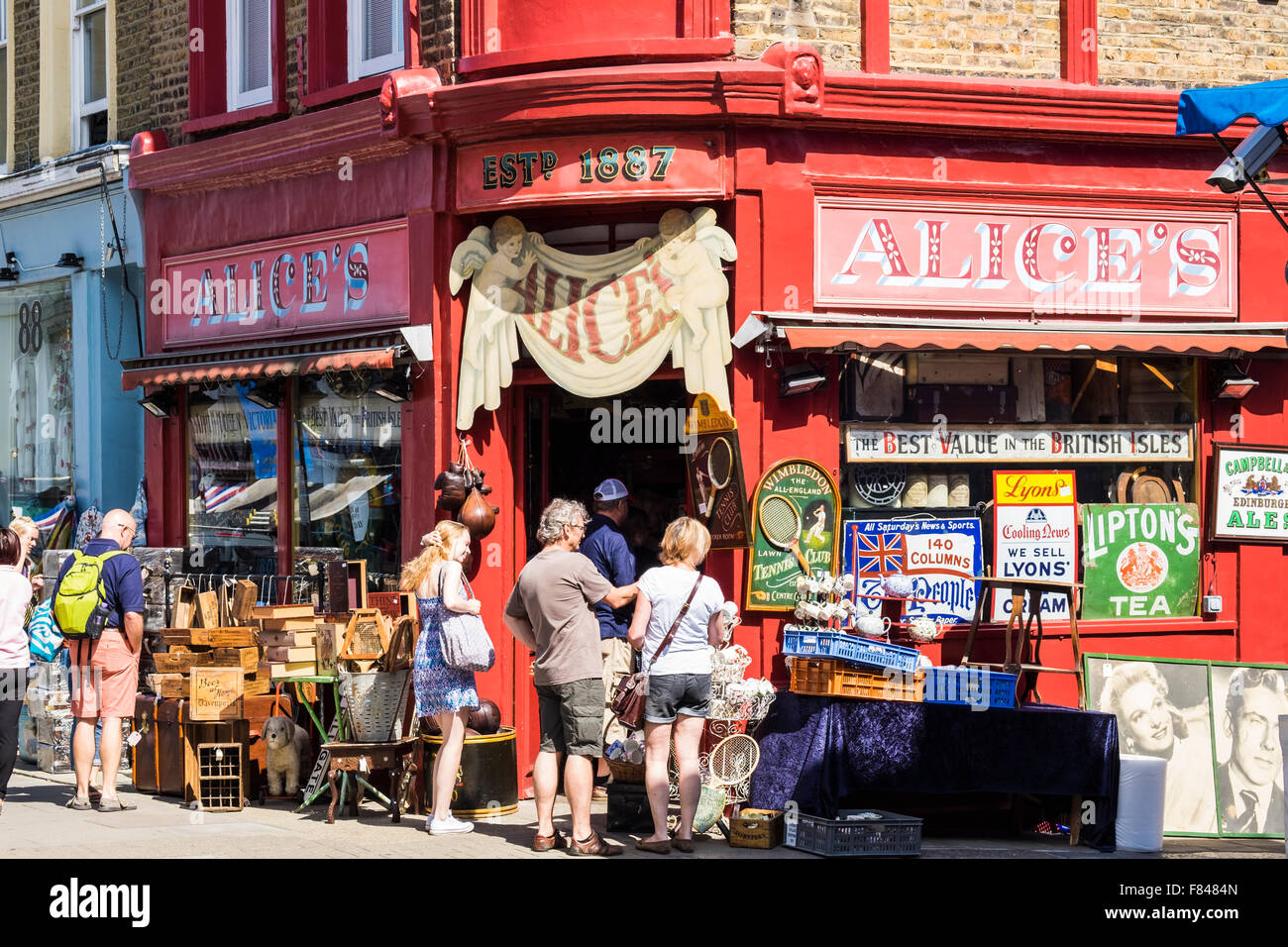 Portobello road, Notting Hill, Londres, Angleterre, Royaume-Uni Banque D'Images